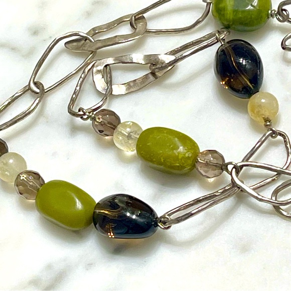 Silpada Sterling Silver Jade Citrine Smoky
Quartz Necklace - Picture 4 of 5